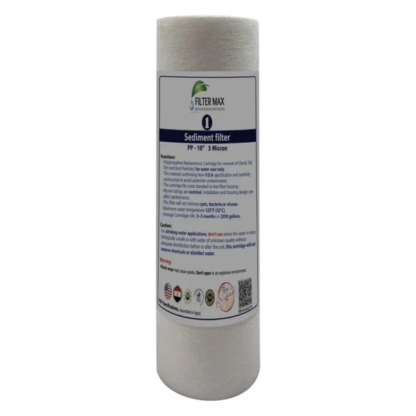 شمعة فلتر مرحلة أولى "بولي بروبلين" فلتر ماكس